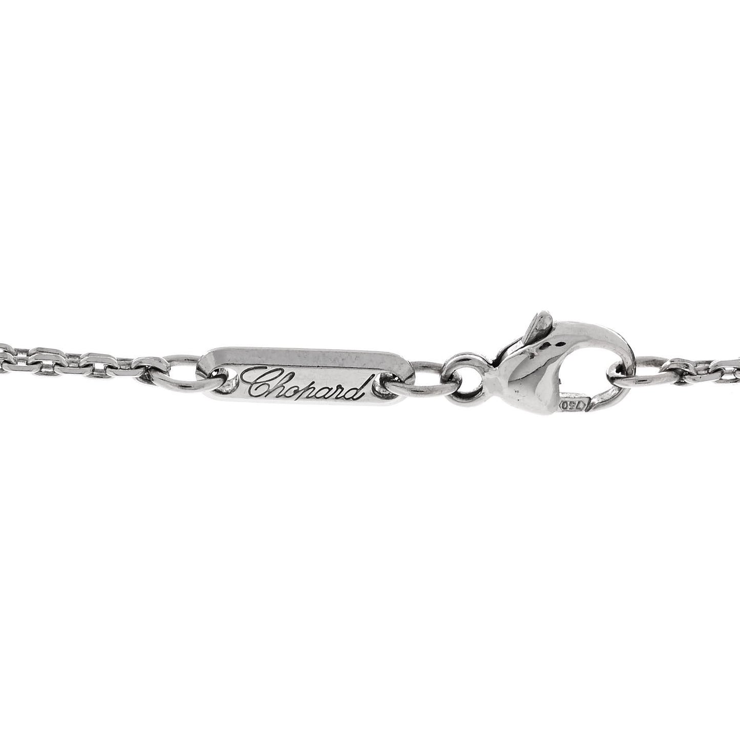 18K White Gold Diamond Happy Spirit Pendant Necklace