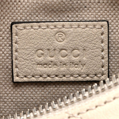 Gucci Sakai Be Green Calfskin Diagonal Stitched Mini Blondie Barrel Shoulder Bag Mystic White 6 of 11