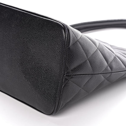 Chanel Caviar Quilted Medallion Tote Black 10 of 11