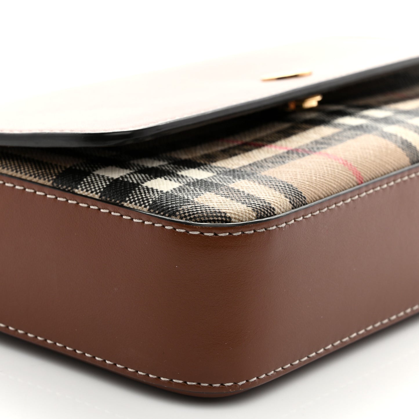 Calfskin Vintage Check New Hampshire Bag Archive Beige Tan