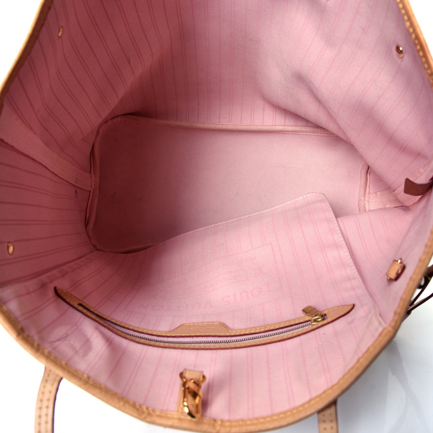 Damier Azur Neo Neverfull MM Rose Ballerine