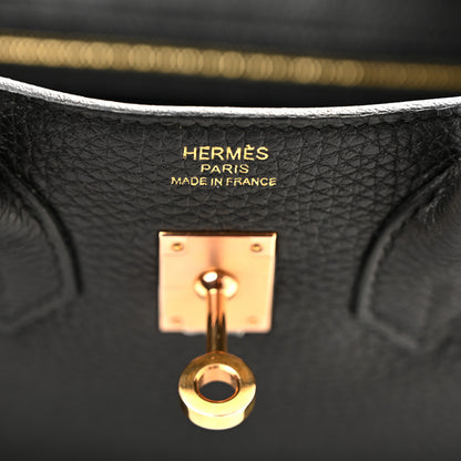 Hermes Togo Birkin 25 Black 6 of 12