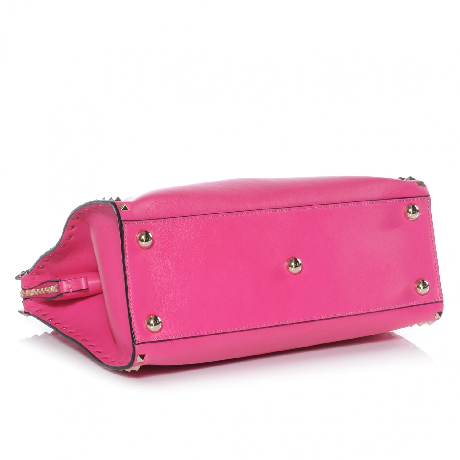 Valentino Garavani Vitello Rockstud Dome Shopper Pink 4 of 7
