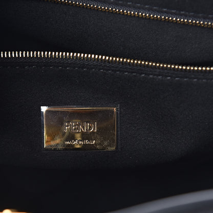 Fendi Vitello Glacier Small FF Tote Black 6 of 8
