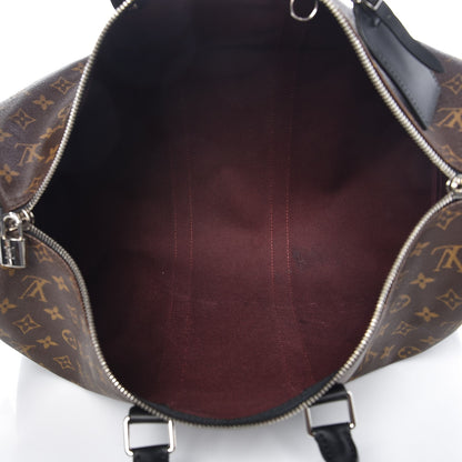 Louis Vuitton Monogram Macassar Keepall Bandouliere 45 5 of 11