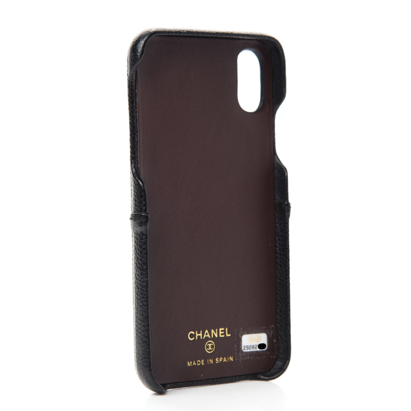 Caviar Quilted iPhone X Coco Tech Case Black