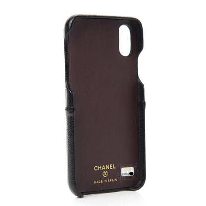 Chanel Caviar Quilted iPhone X Coco Tech Case Black 3 of 7
