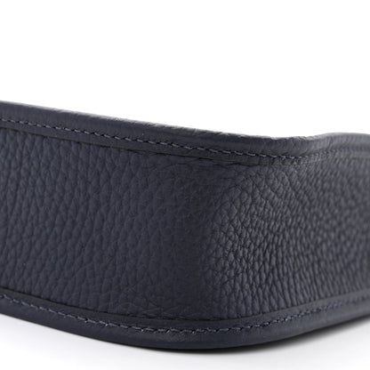 Hermes Taurillon Clemence Amazone Sangle Cavale Evelyne TPM Bleu Nuit Bleu Encre Cuivre 10 of 11