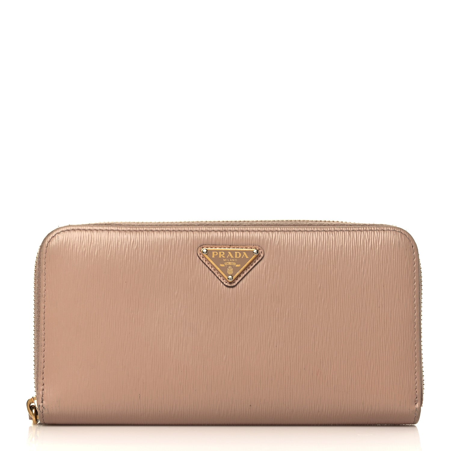 Prada Vitello Move Zip Around Wallet Cipria 1 of 7
