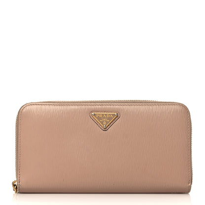 Prada Vitello Move Zip Around Wallet Cipria 1 of 7