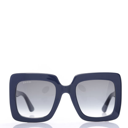 Gucci Acetate Oversize Sunglasses GG0328S Blue 2 of 8