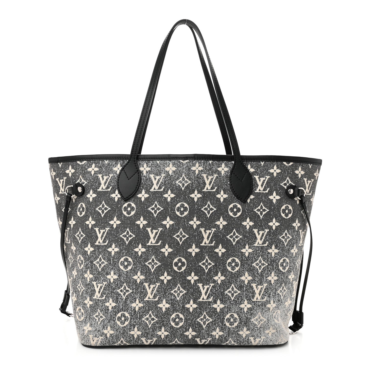 Louis Vuitton Denim Monogram Jacquard Neverfull MM  Grey 1 of 9