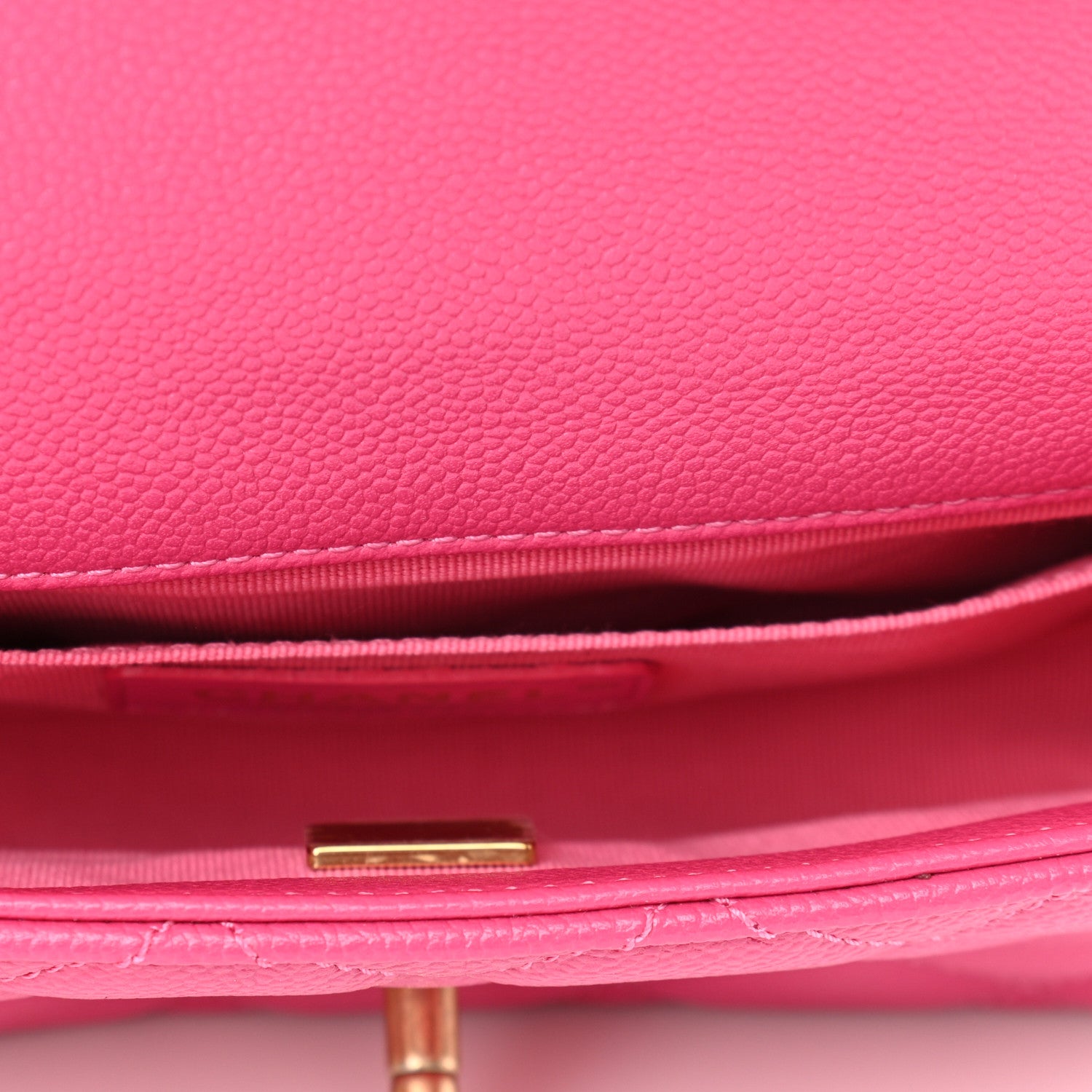 Chanel Caviar Quilted Chain Melody Waist Belt Bag Dark Pink 5 of 11