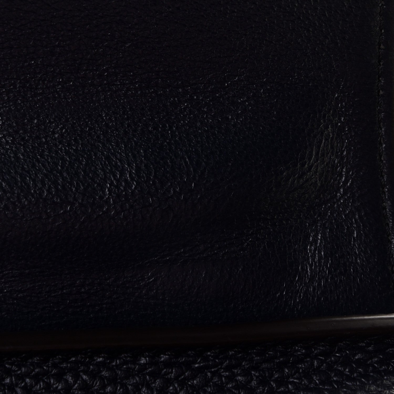 Celine Drummed Calfskin Suede Small Trapeze Navy 8 of 10