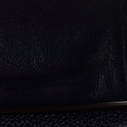 Celine Drummed Calfskin Suede Small Trapeze Navy 8 of 10