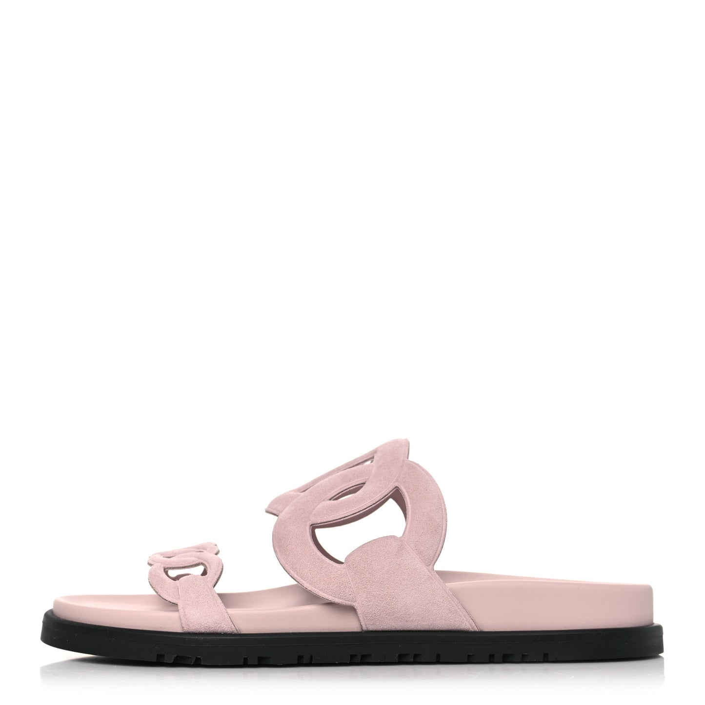 Suede Goatskin Extra Sandals 38.5 Rose Porcelain