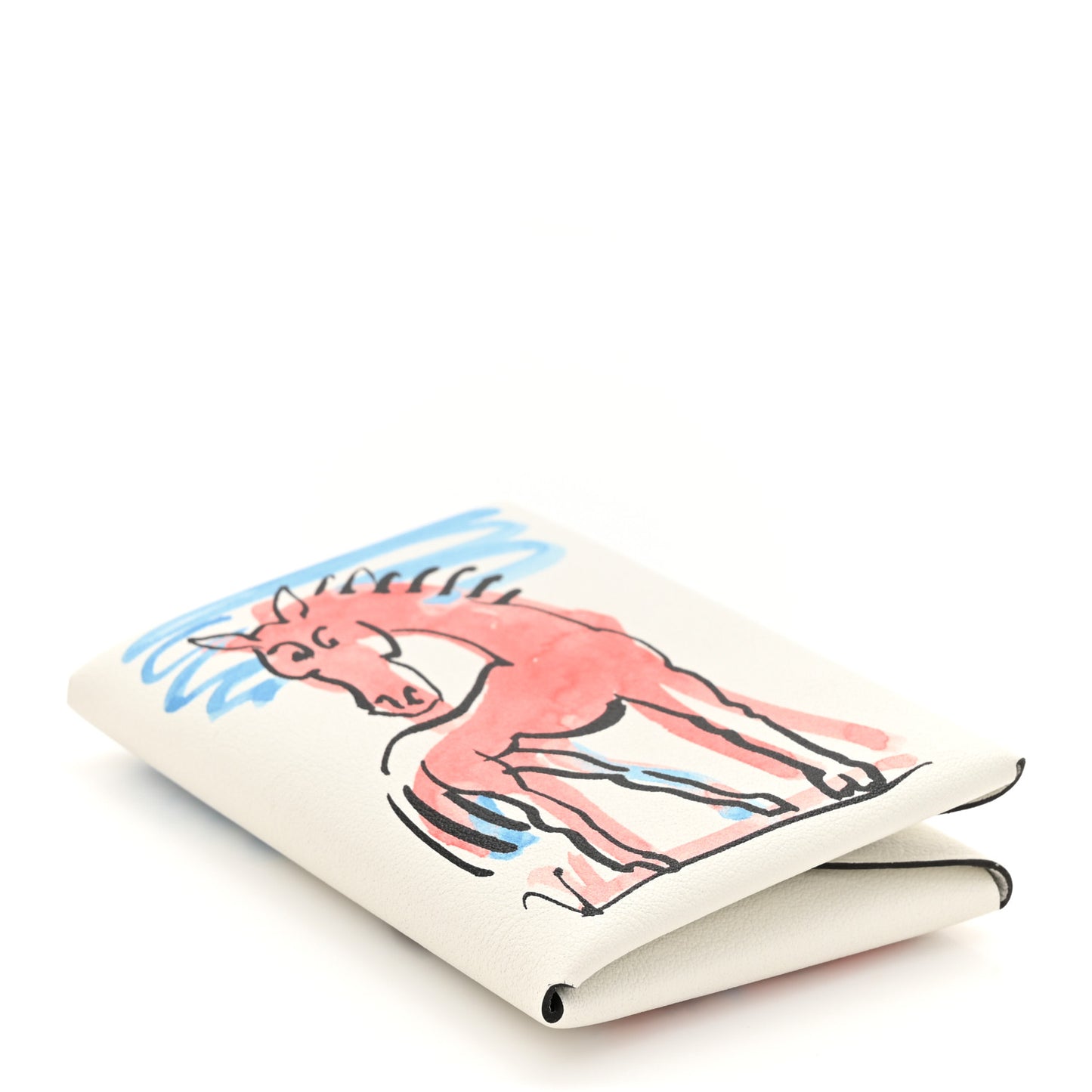 Swift Spring Horse Calvi Duo Card Case White