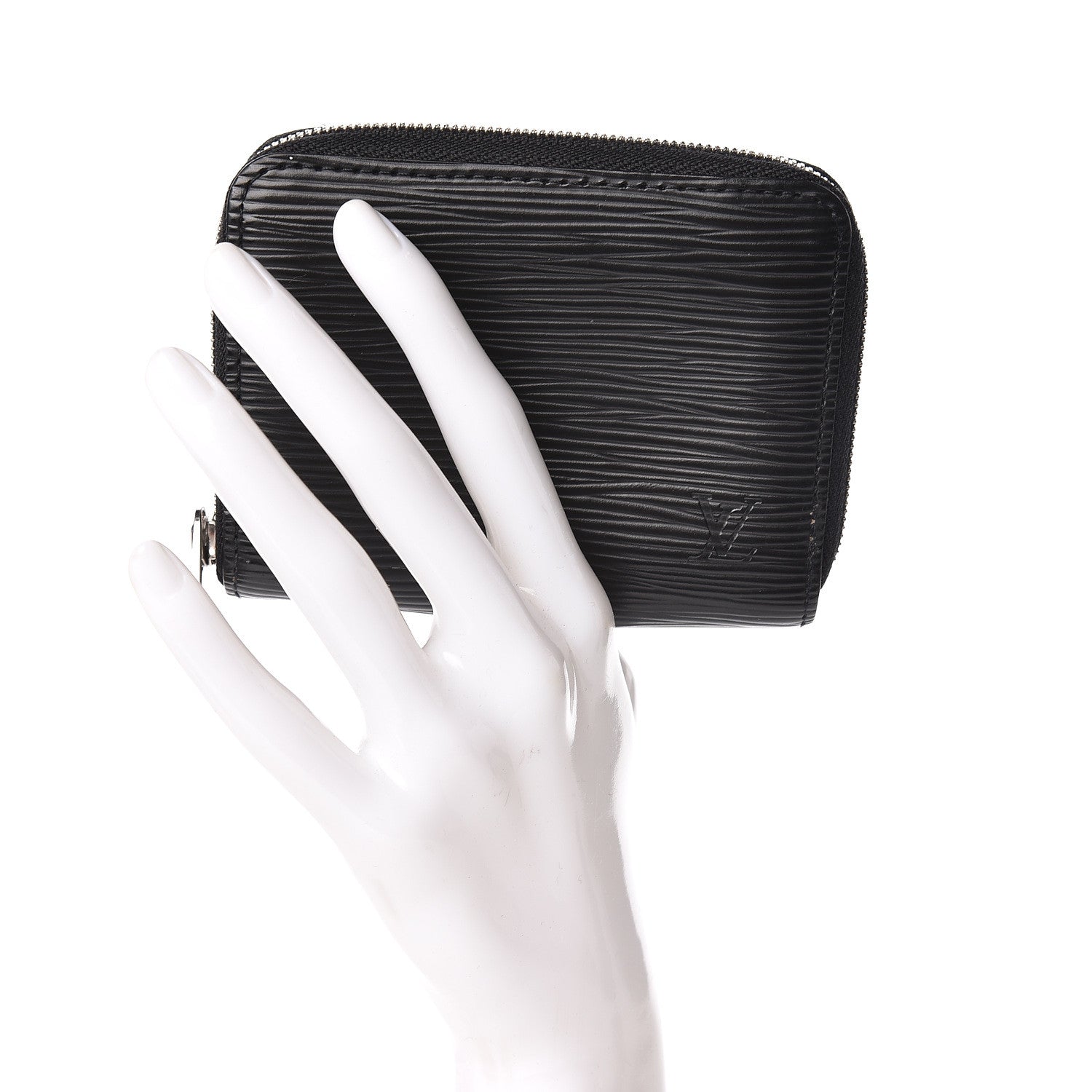 Louis Vuitton Epi Zippy Coin Purse Black 2 of 8