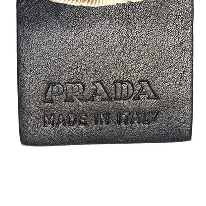 Prada Jacquard Logo Small Flat Messenger Bag Corda Bruciato 7 of 10