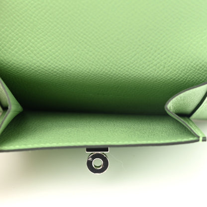 Hermes Epsom Kelly Pocket Compact Wallet Vert Criquet 5 of 8