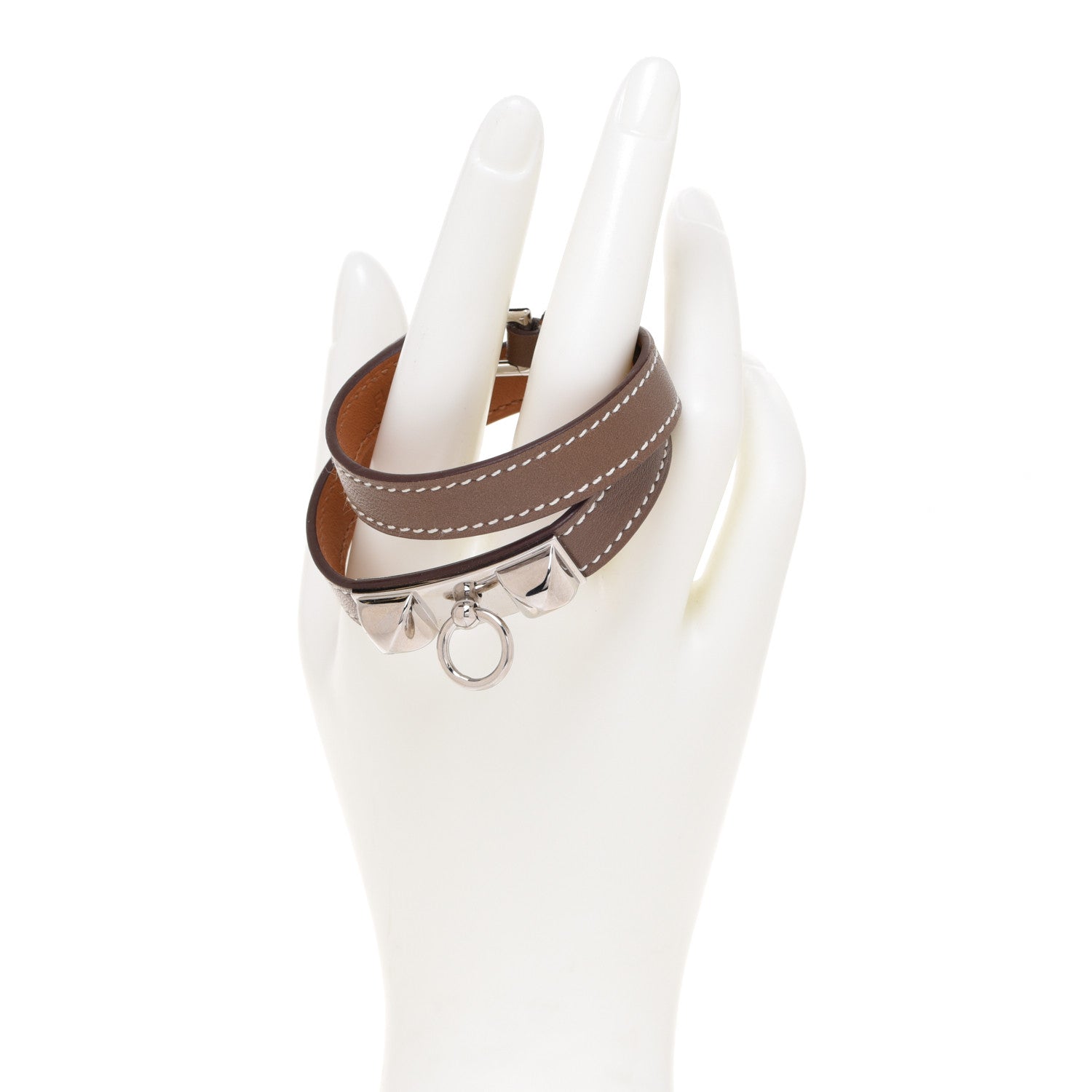 Hermes Swift Rivale Double Tour Bracelet XS Etoupe 2 of 7