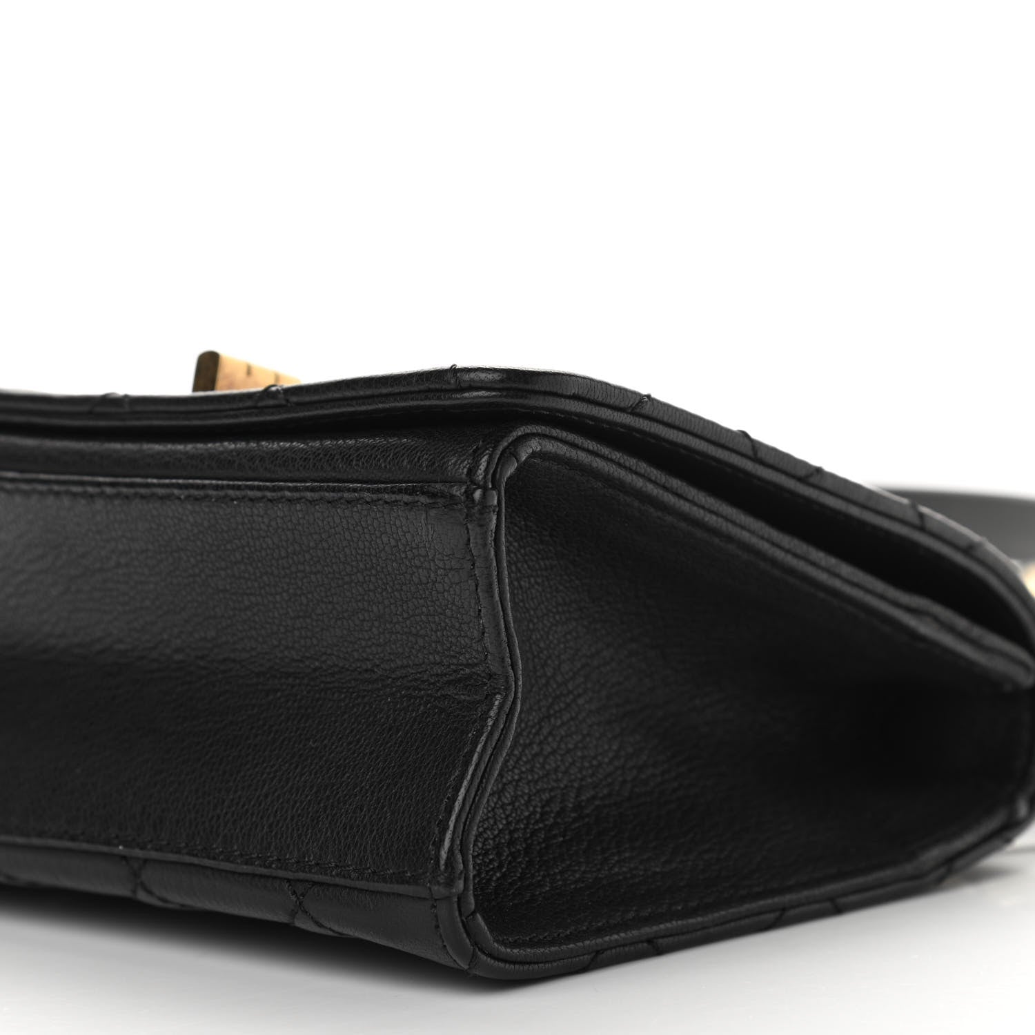 Chanel Goatskin Quilted Small Rita Top Handle Flap Black 10 of 12