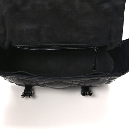 Christian Dior Calfskin Macrocannage Small Diorcamp Messenger Black 5 of 12