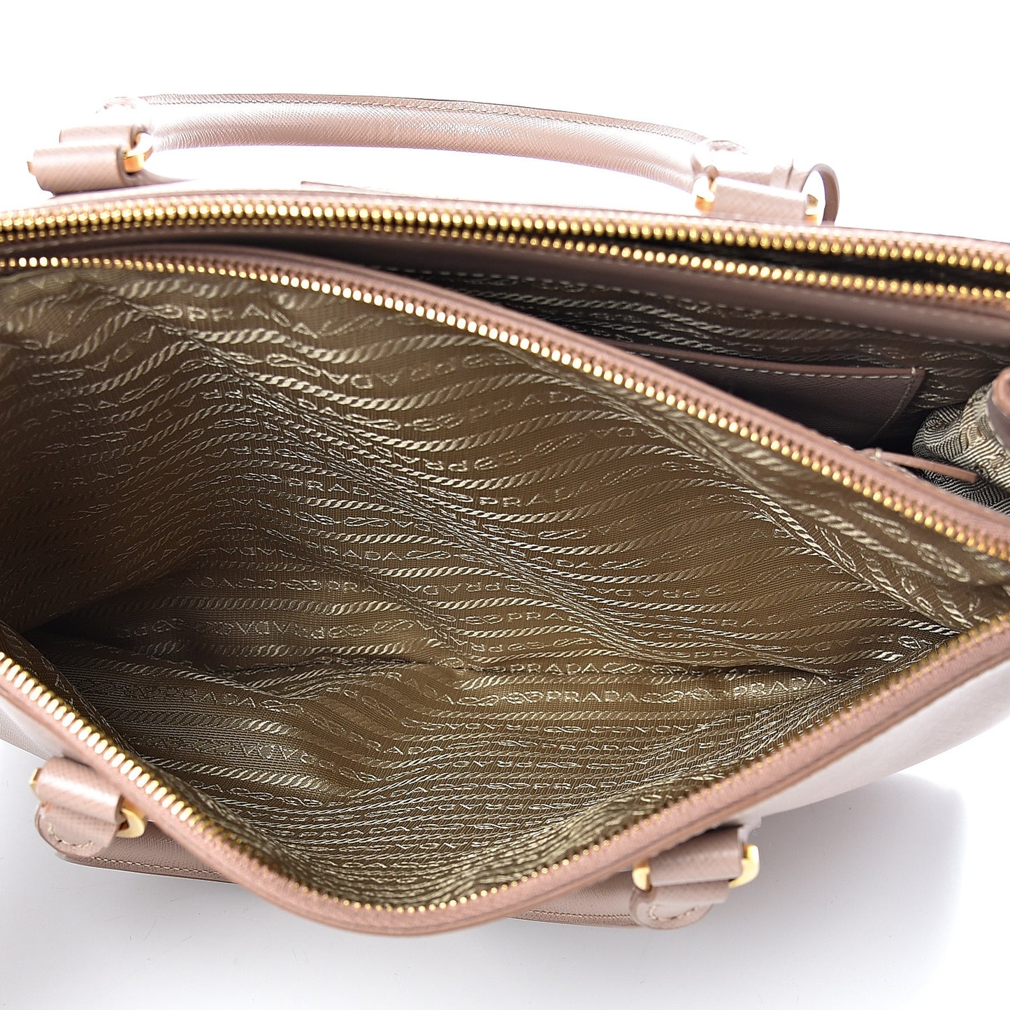 Saffiano Medium Galleria Double Zip Tote Cammeo