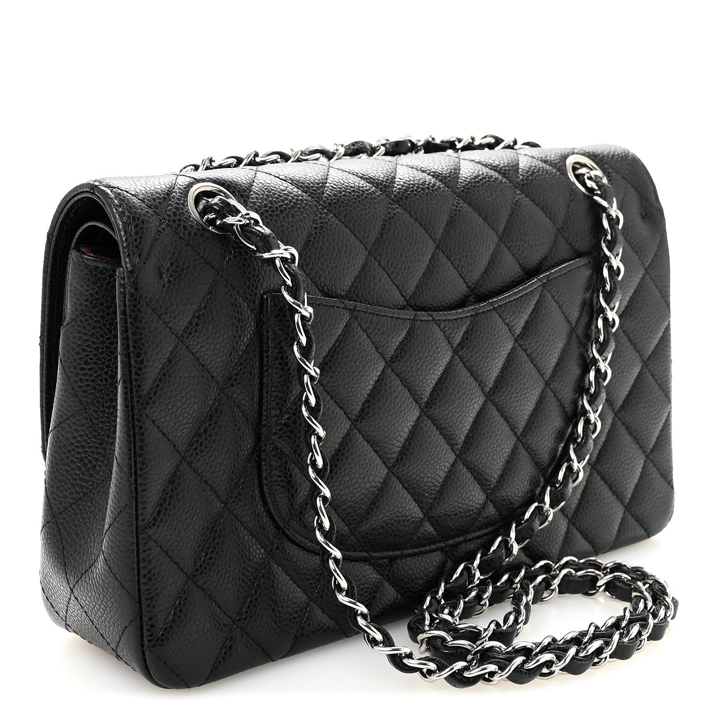 Chanel Caviar Quilted Medium Double Flap Black 3 of 10