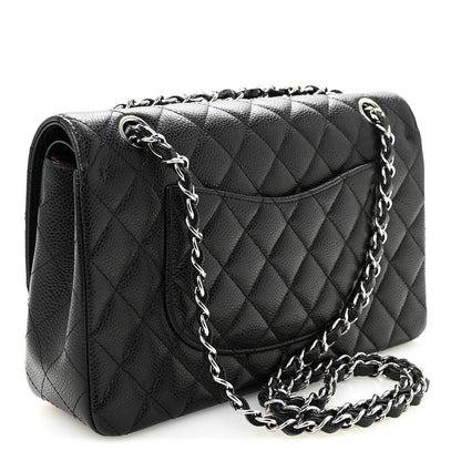 Chanel Caviar Quilted Medium Double Flap Black 3 of 10