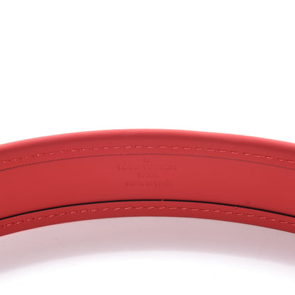 Louis Vuitton Damier Infini 40mm Belt 100 40 Red 5 of 7