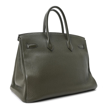 Hermes Togo Birkin 35 Vert Olive 3 of 10