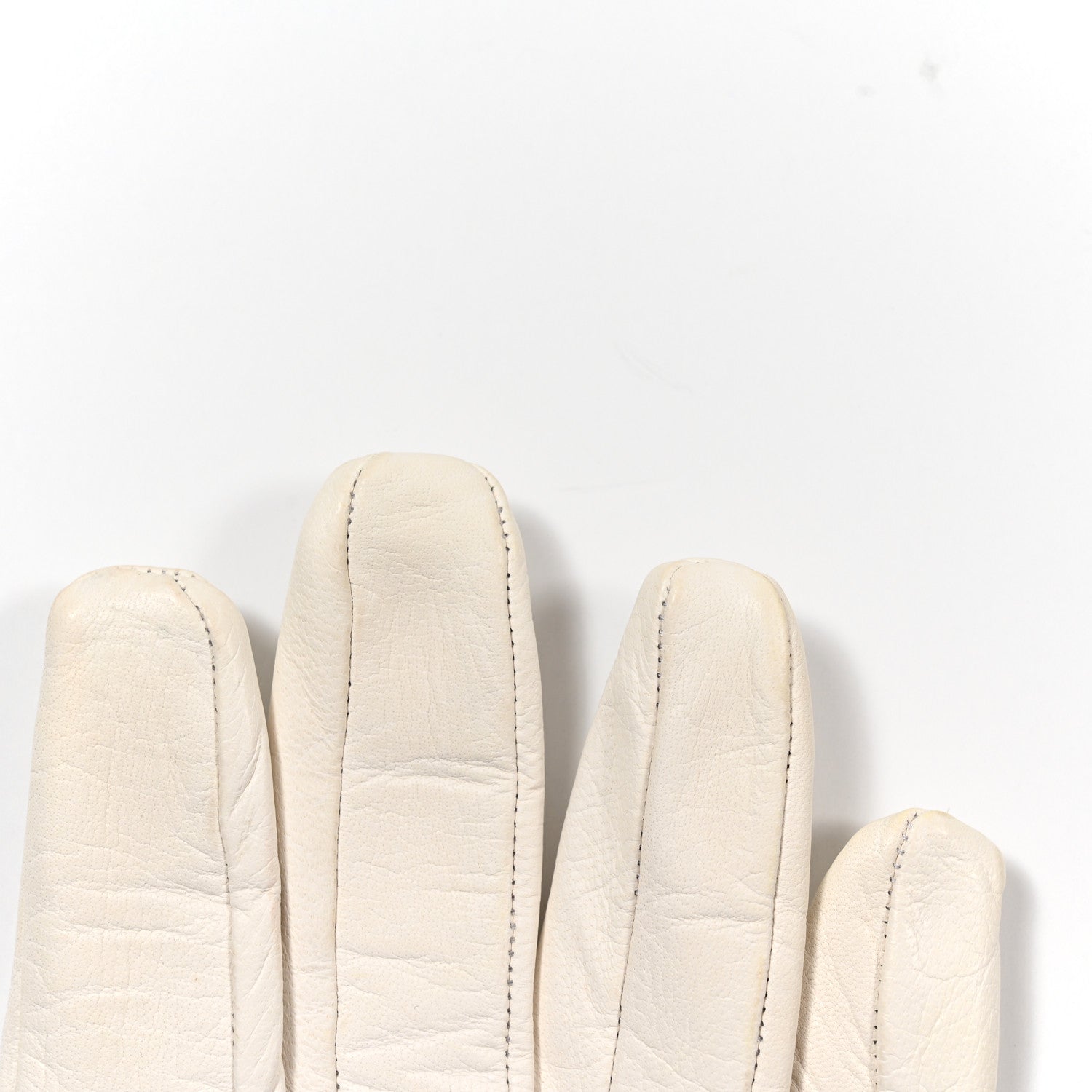 Chanel Lambskin Gloves 7.5 White 7 of 8