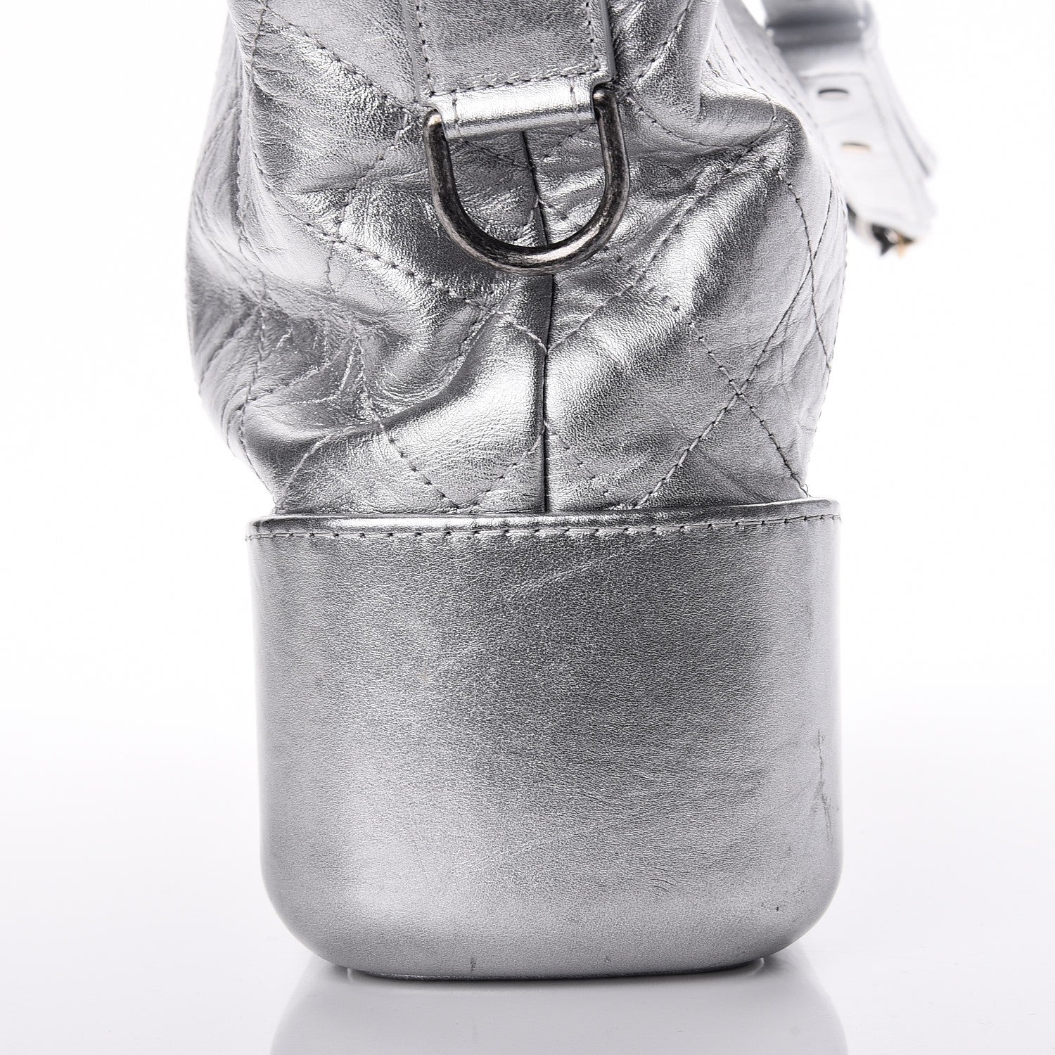 Chanel Metallic Aged Calfskin Quilted Medium Gabrielle Silver 9 of 9