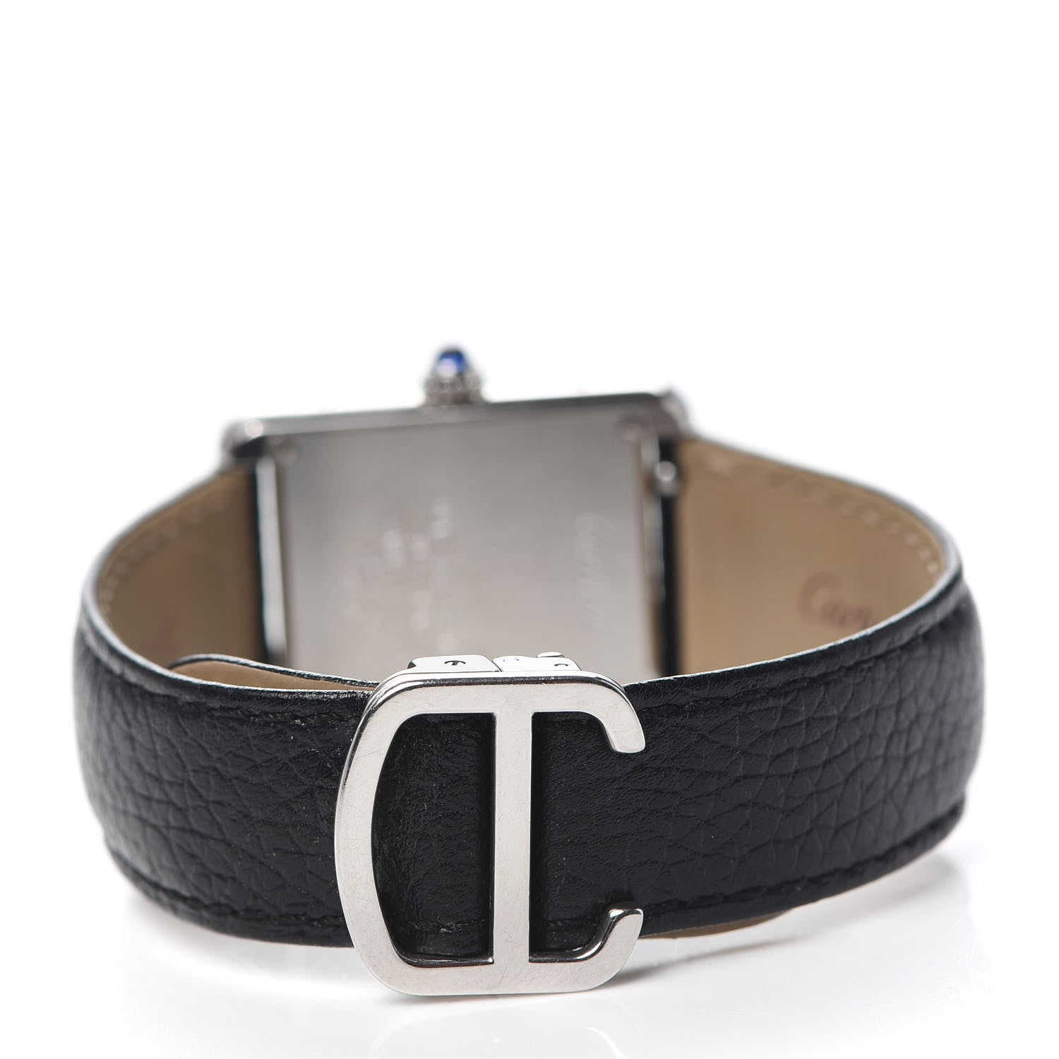 Cartier Stainless Steel Calfskin 24mm Tank Solo Quartz Watch 3 of 7