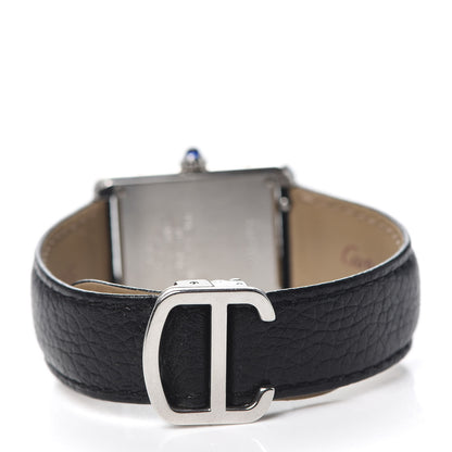 Cartier Stainless Steel Calfskin 24mm Tank Solo Quartz Watch 3 of 7
