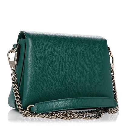 Gucci Dollar Calfskin Interlocking G Crossbody Bag Emerald 2 of 12