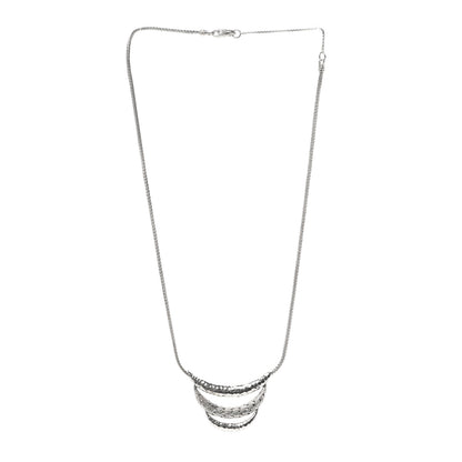 John Hardy Sterling Silver Classic Chain Hammered Bib Necklace 3 of 5