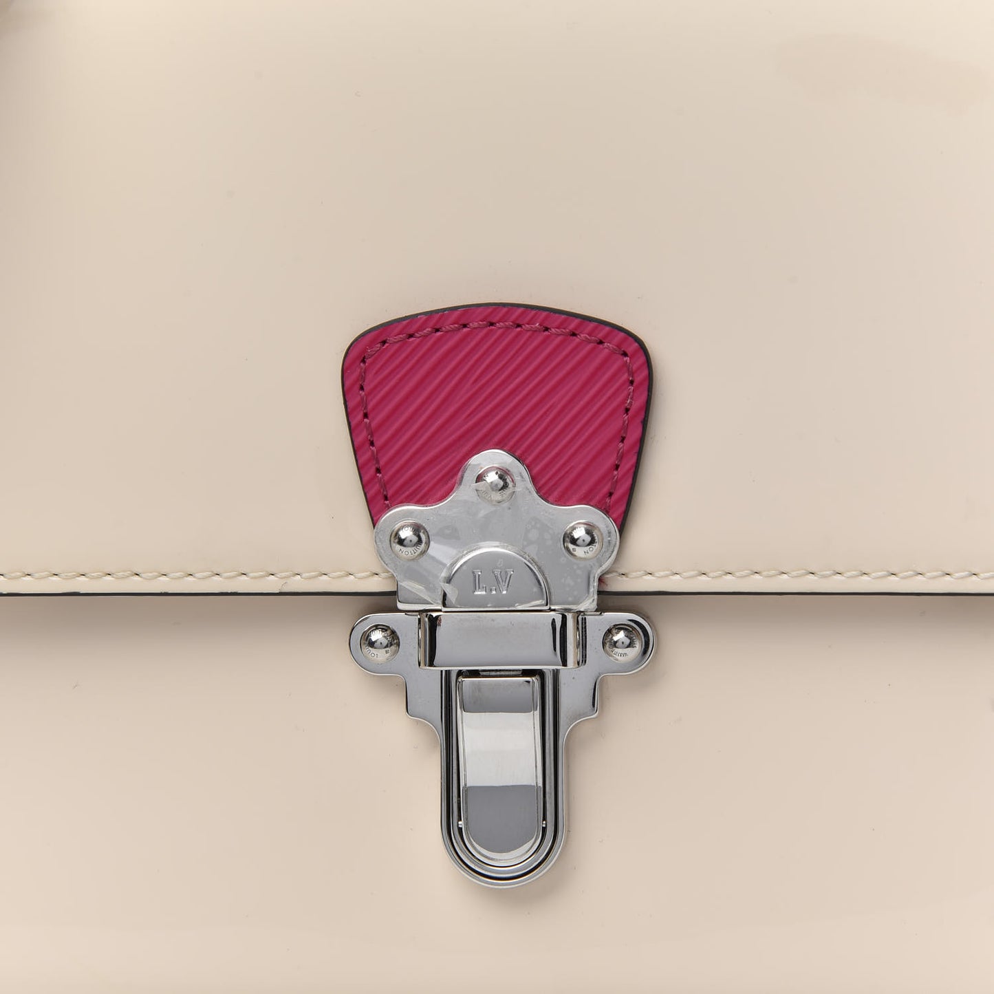 Patent Calfskin Monogram Cherrywood BB Creme