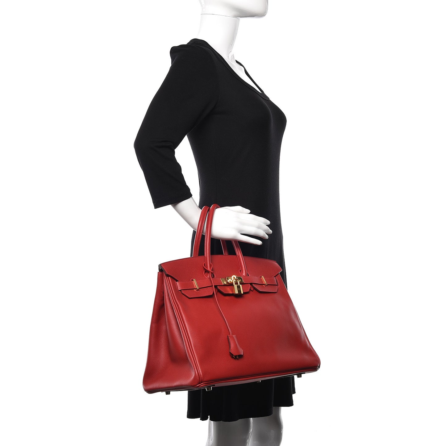 Epsom Birkin 35 Rouge Casaque