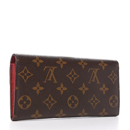 Louis Vuitton Monogram Emilie Wallet Red 2 of 11