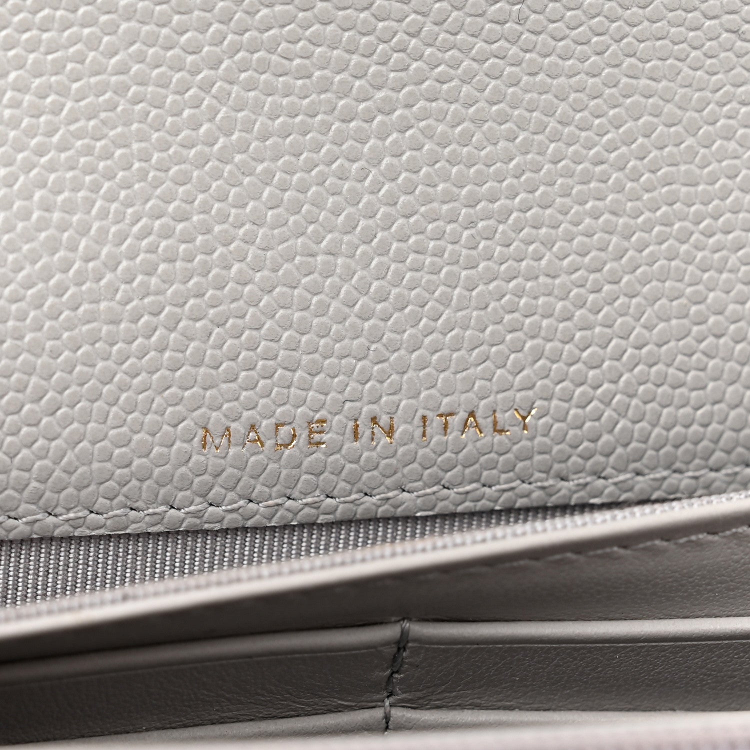 Chanel Caviar Quilted Large Flap Wallet Grey 7 of 9