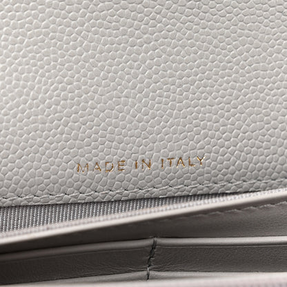 Chanel Caviar Quilted Large Flap Wallet Grey 7 of 9