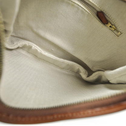 Hermes Toile and Natural Barenia Gao Shoulder Bag 5 of 8