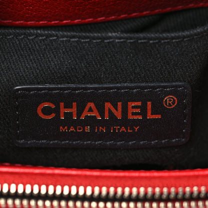 Chanel Shiny Calfskin Goatskin Quilted Small Coco Curve Messenger Flap Red 6 of 9