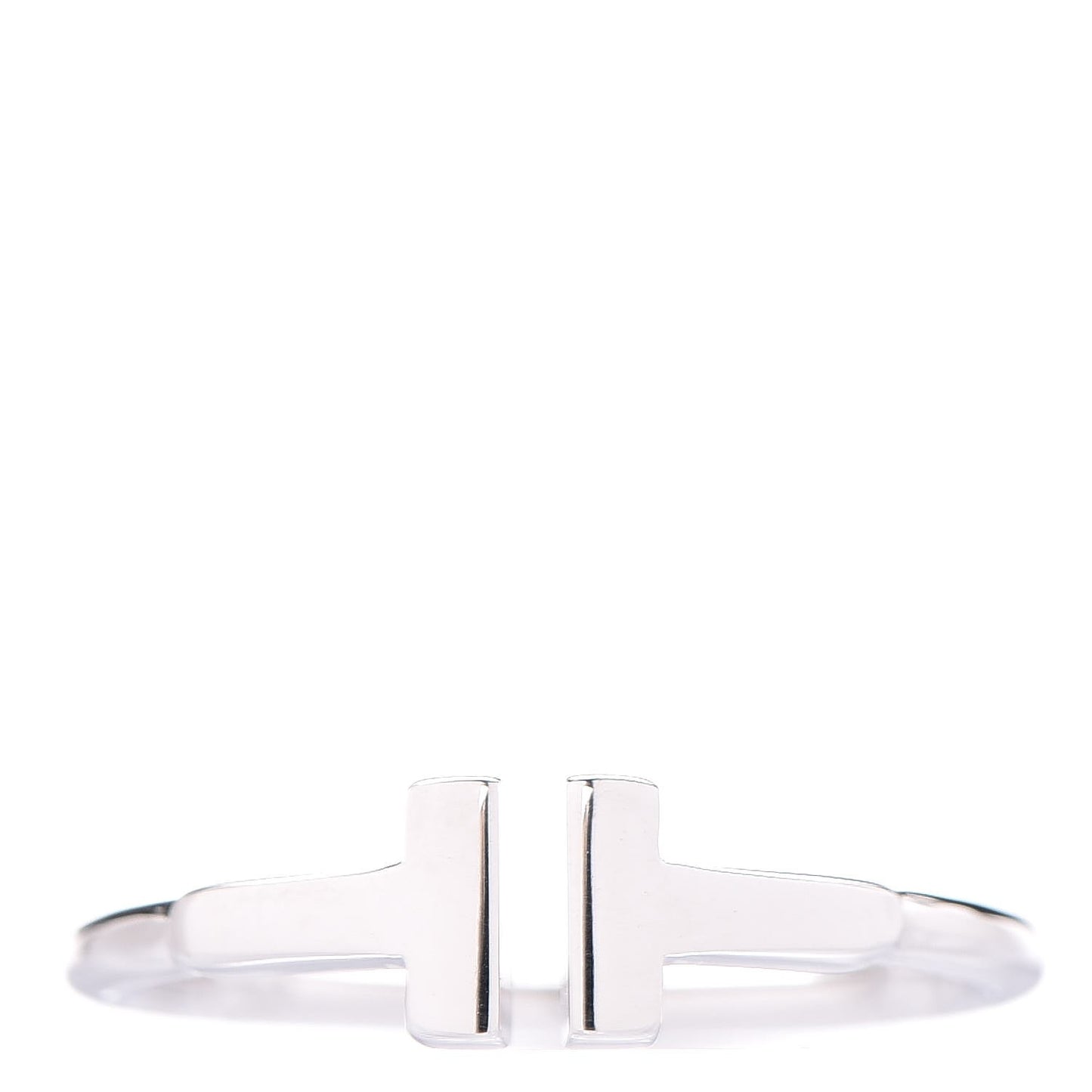 18K White Gold T Wire Ring 49 4.75
