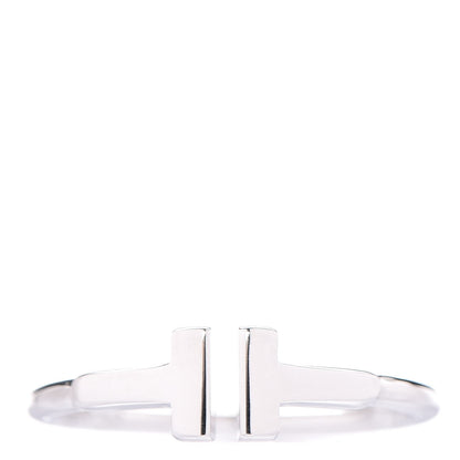 Tiffany 18K White Gold T Wire Ring 49 4.75 1 of 6