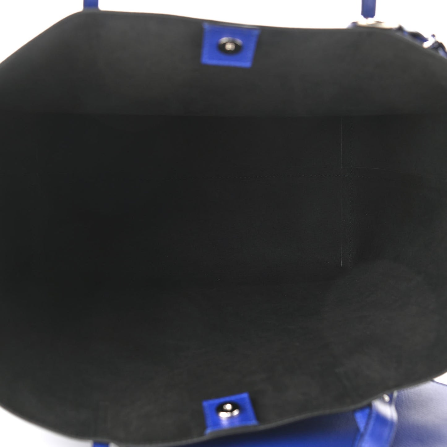 Grained Calfskin Skull Open Shopper Tote Ultramarine