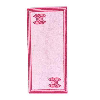 Chanel Terry Cotton CC Sports Set Towel Pink 1 of 4
