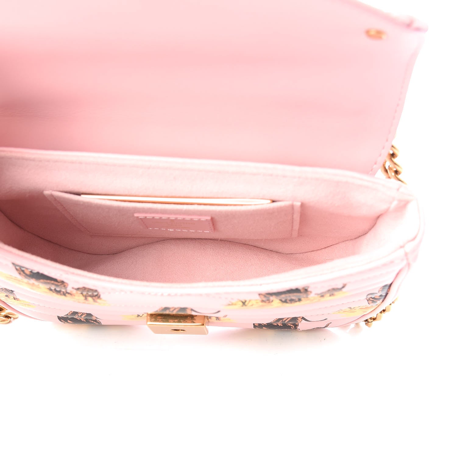 Louis Vuitton Calfskin Leopard Print New Wave Chain PM Light Pink 5 of 9